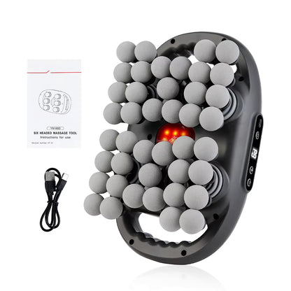 Deep Tissue Massage Gun – 42-Head Wireless Percussion Massager with Red Light Therapy